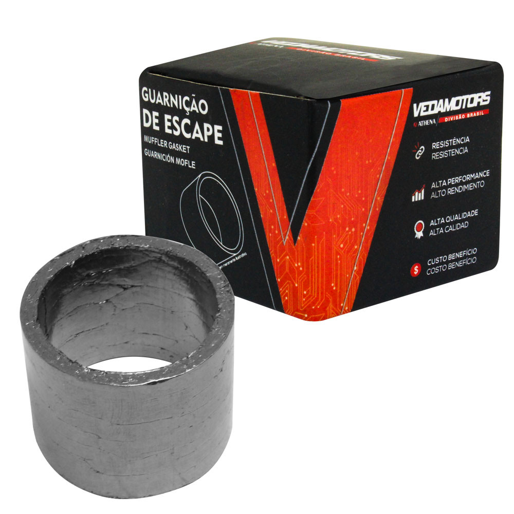 Junta Guarnição Escape Xt 225/ Tdm 225/ Virago 250 Vedamotors