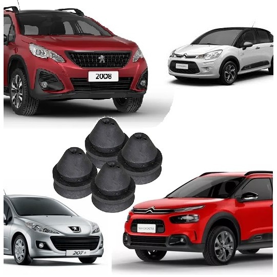 Kit 4 Coxim Do Radiador Original Citroen Ds3 Jumpy C3 Picasso C4 Cactus Peugeot 207 208 2008 Partner