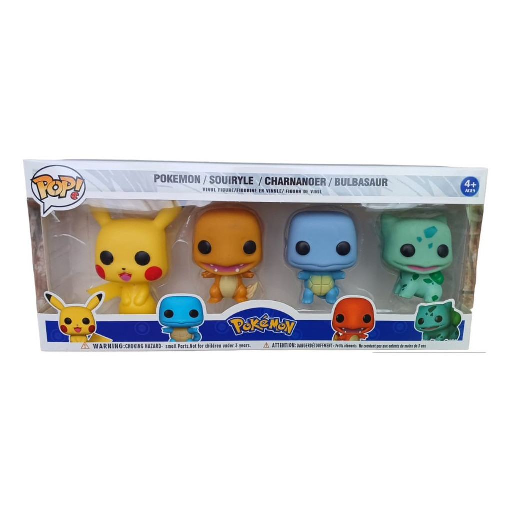 Kit Figuras De Ação Pokémon Pop! Com 04 Unidades