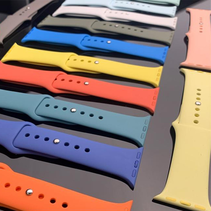 Pulseira De Silicone Para A * ple Smartwatch Relógio Inteligente 44mm 40mm 45mm 41mm 49mm 42mm 38 46 Mm IWatch Série 10 9 8 7 SE 6 5 4 Ultra 1 2 3