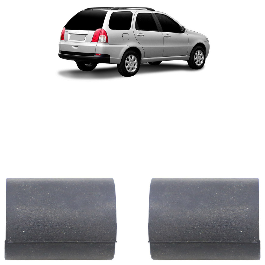 Par Batente Tampão Porta-Malas Palio Weekend Fase I 2001 2002 2003 2004 2005 2006 2007 em Oferta na Shopee