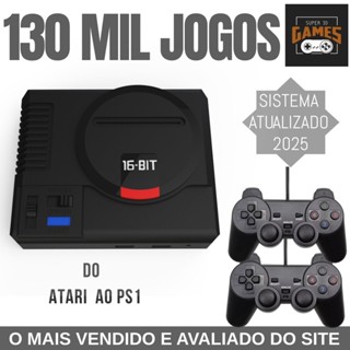 Mini Console Mega Drive Super 3D Games com 130 mil Jogos Retro e 2 Controles - Super 3D GameS em Oferta na Shopee