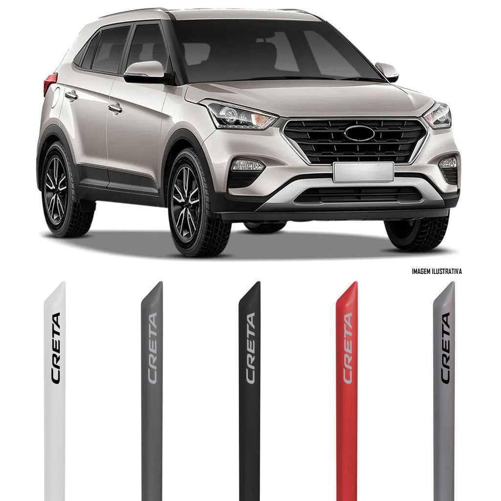 Jogo Friso Lateral Pintado Hyundai Creta