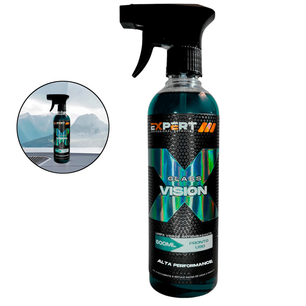 Glass Vision - Limpa Vidros 500ml Desengordurante Antiembaçante Automotivo/Residêncial - Expert em Oferta na Shopee