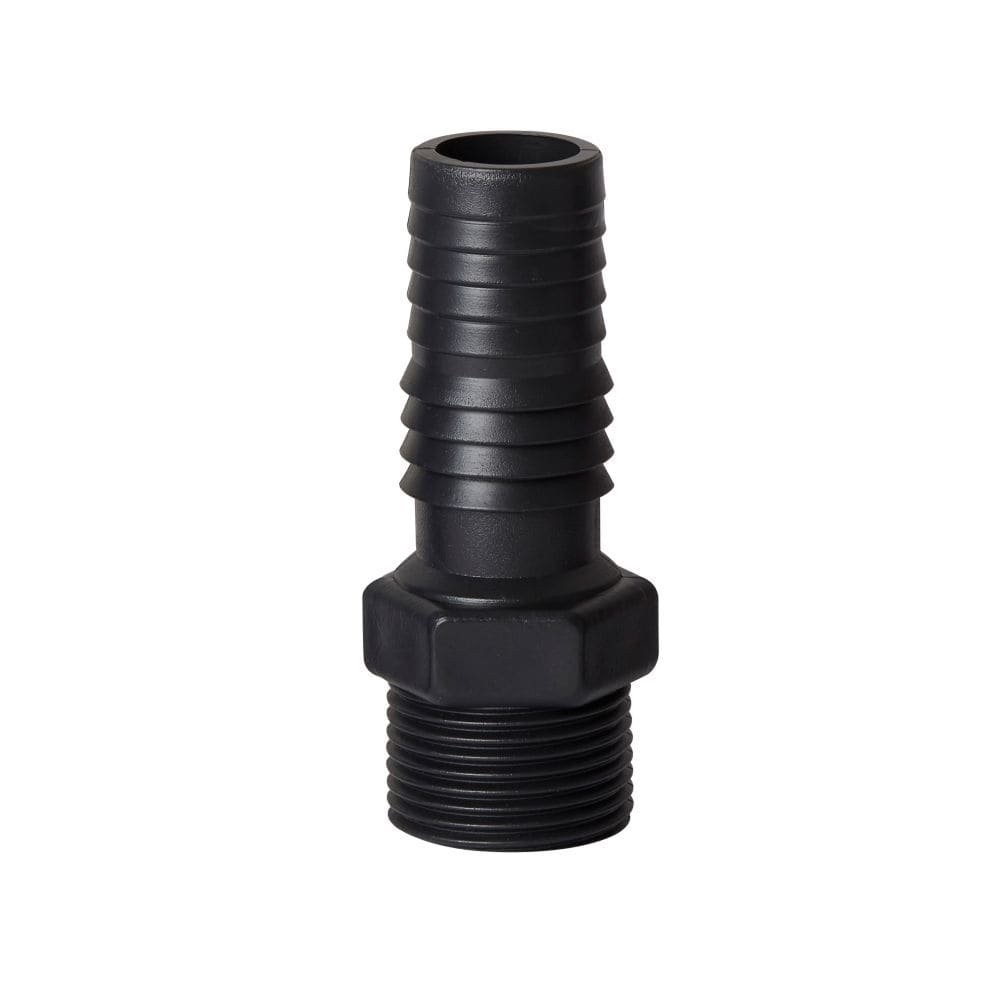 Adaptador Irrigação Interno Rebouças 1/2-3/4 Rosca Externa Preto - Embalagem com 50 Unidades - Home & Living