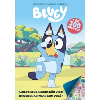 Bluey Megaprancheta para Colorir com Adesivos em Oferta na Shopee