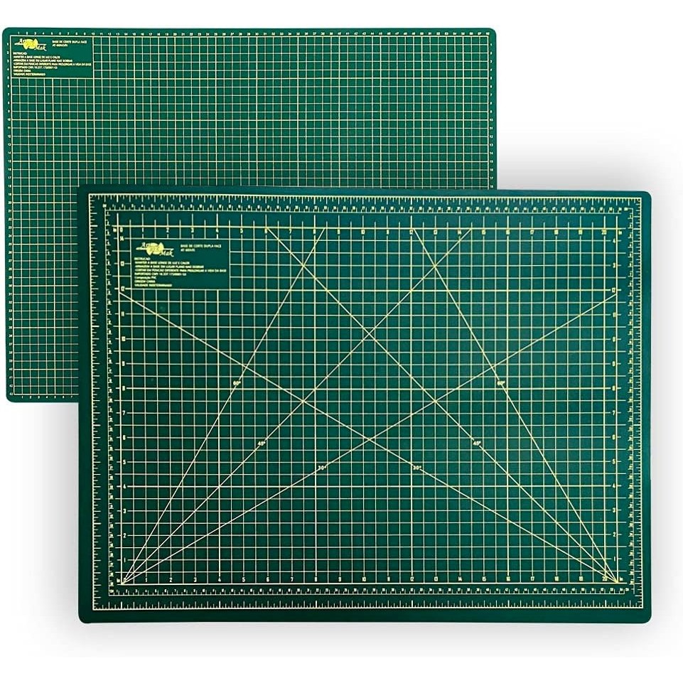 Base De Corte A1 Verde - 90X60Cm - Patchwork Artesanato Scrapbook Ref: AT-90X60V em Oferta na Shopee