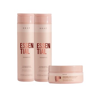 Kit Braé Essential Shampoo Extra e Máscara (3 produtos) em Oferta na Shopee