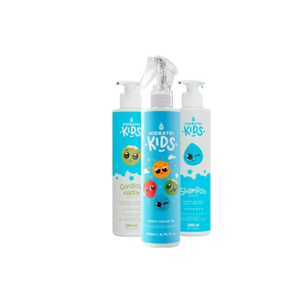 Kit Cuidado Diário Kids Infantil 200ml Fios Limpos E Macios em Oferta na Shopee