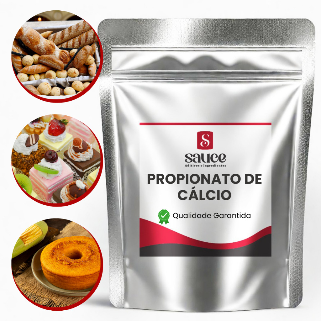 Propionato de Cálcio 100% Puro - Antimofo para Panificação - Ideal para Pães, Bolos e Massas