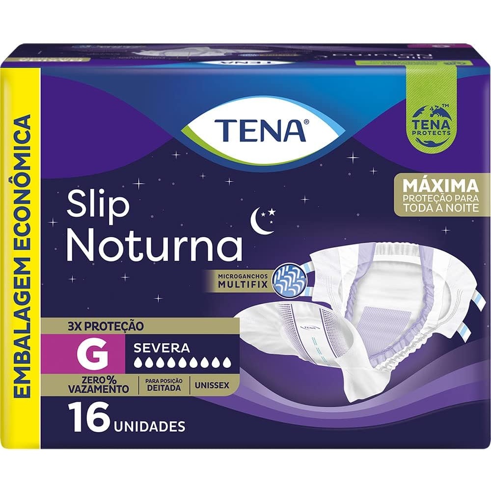 ROUPA INTIMA TENA SLIP NOTURNA G C/16 UND