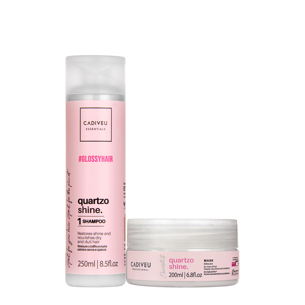 Kit Cadiveu Professional Essentials Quartzo Shine Shampoo e Máscara (2 produtos) em Oferta na Shopee