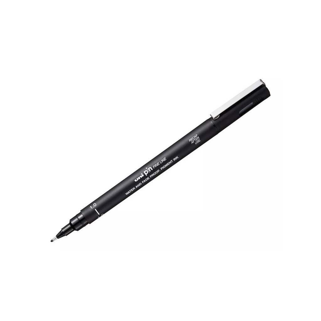Caneta Uni Pin Fine Line Preta 1.0mm - Uniball