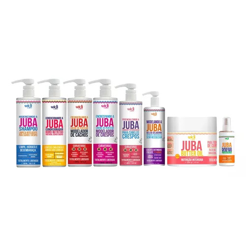 Kit Widi Care Juba Encaracolando Encrespando 8 Itens em Oferta na Shopee