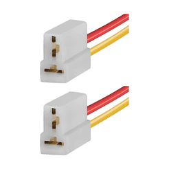 2 Chicote com Conector 2 Vias para Carro Ônibus Caminhão