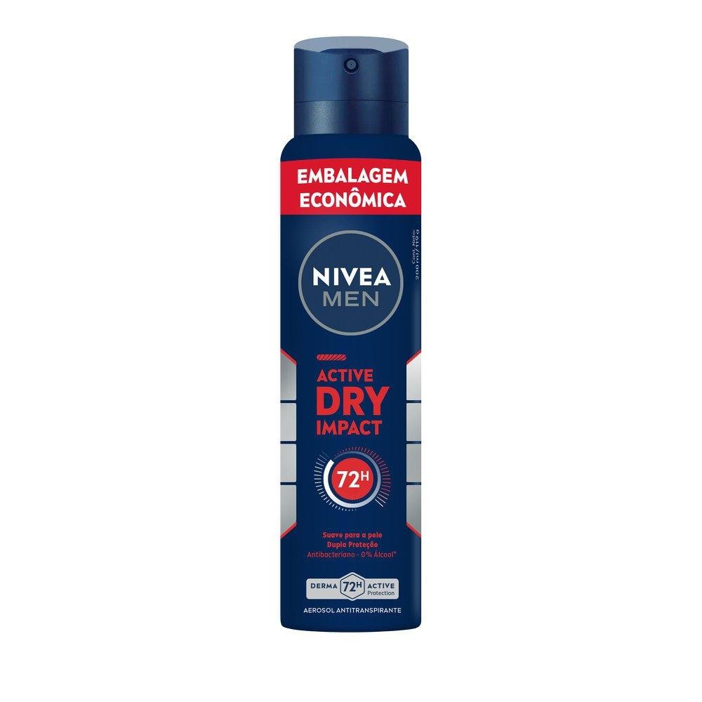 DESODORANTE NIVEA MASCULINO 200ML AEROSOL DRY IMPACT - Beauty