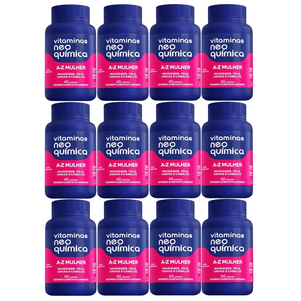 Kit 12 Vitamina Mulher 60 Cápsulas - Neo Química em Oferta na Shopee
