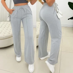 Calça Pantalona Lanzinha Lãzinha Feminina Frio Inverno