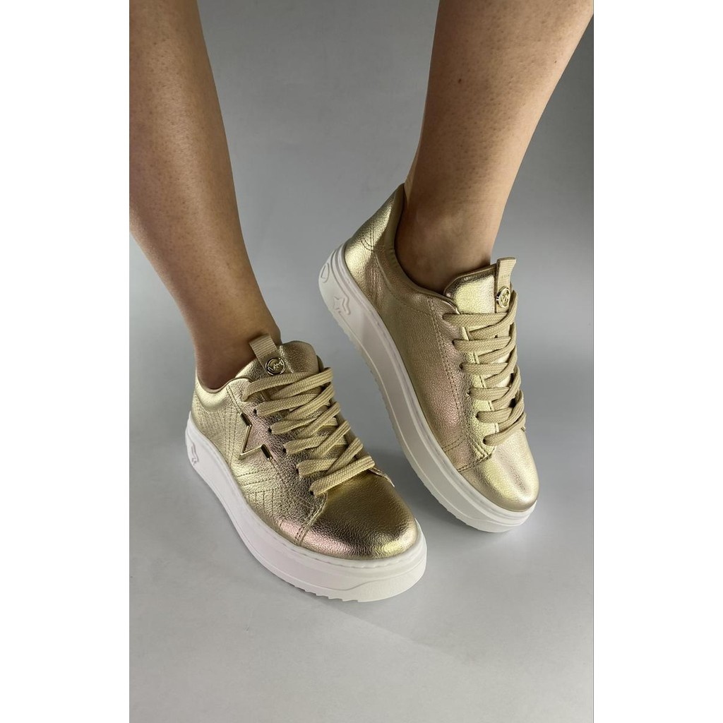 Tenis 055-003-01 Em Sinte Gold 35