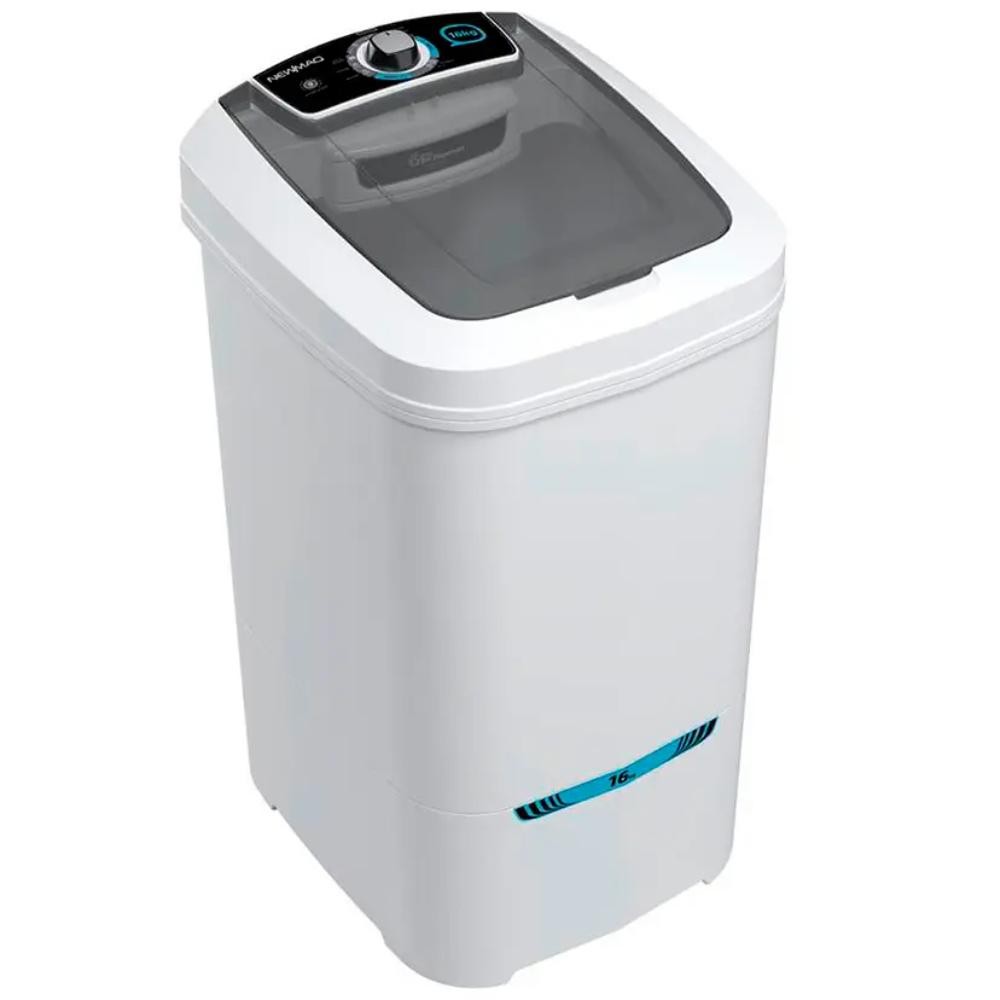Tanquinho De Lavar Roupa 16kg Newmaq Semiautomático com 9 Programas de Lavagem Branco 127V em Oferta na Shopee