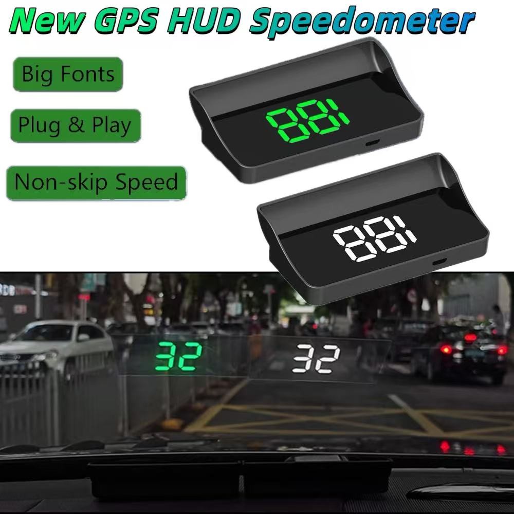 Carro Head-up Display HUD Pára-Brisa KMH Digital Velocímetro Eletrônico Sistema GPS Projetor Interior Guarnição Acessóri