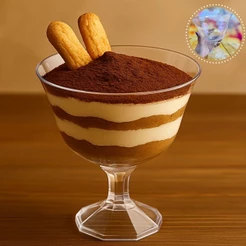 3 TAÇA AMERICANA SOBREMESA 1.250 ML ACRÍLICO DIAMANTE S/T NATAL 2025(CHOCO)