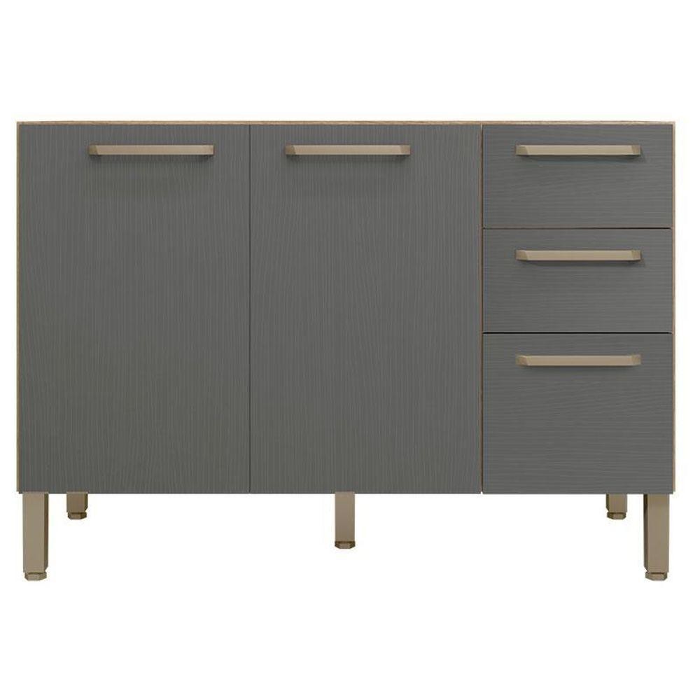 Balcão De Pia Mad Versalhes 120 Cm Freijó Gris - Kits Paraná em Oferta na Shopee