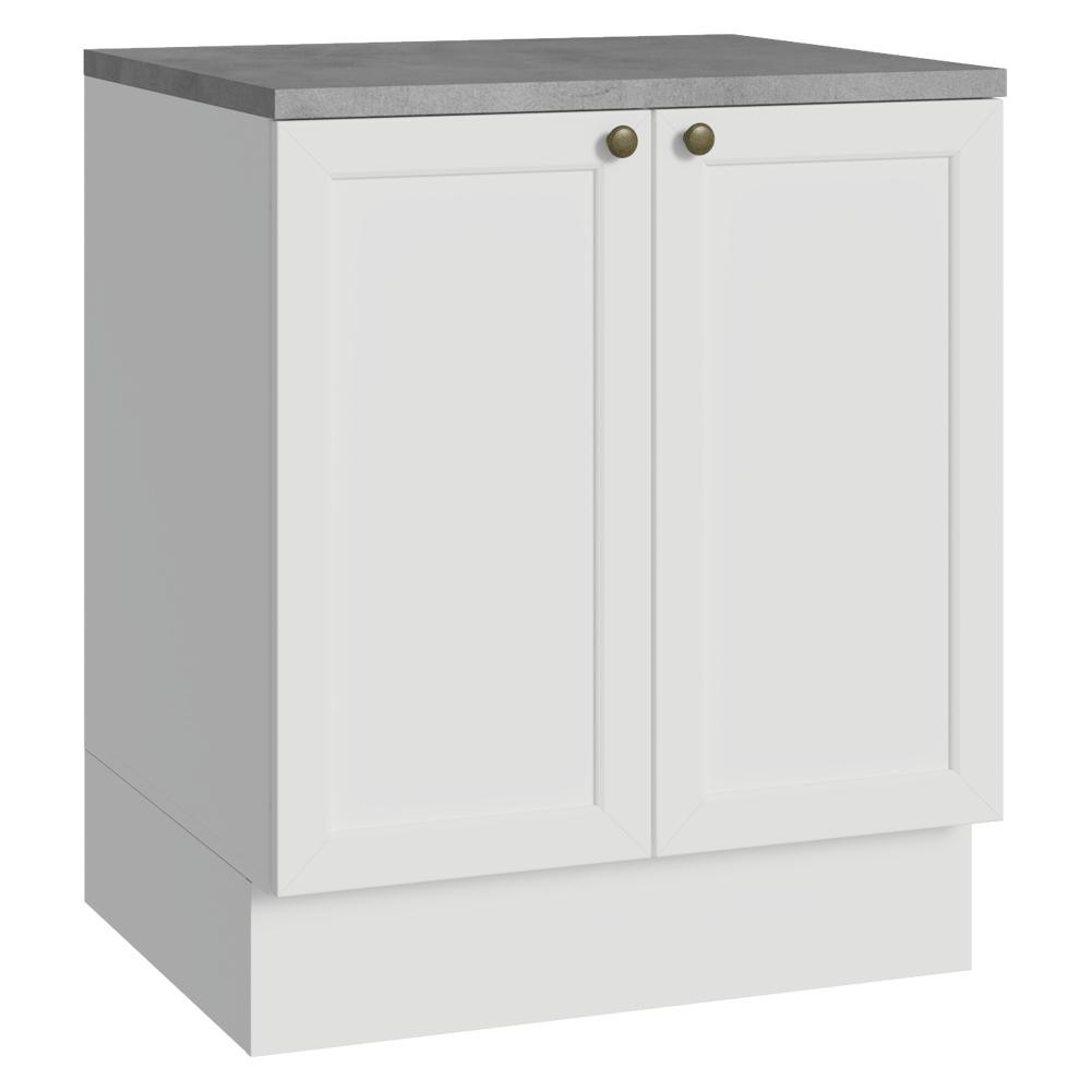Balcão de Cozinha 70 cm 2 Portas Branco Vik Madesa