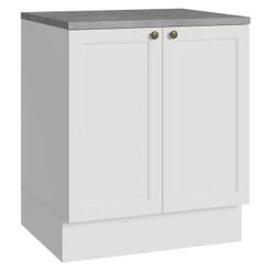 Balcão de Cozinha 70 cm 2 Portas Branco Vik Madesa