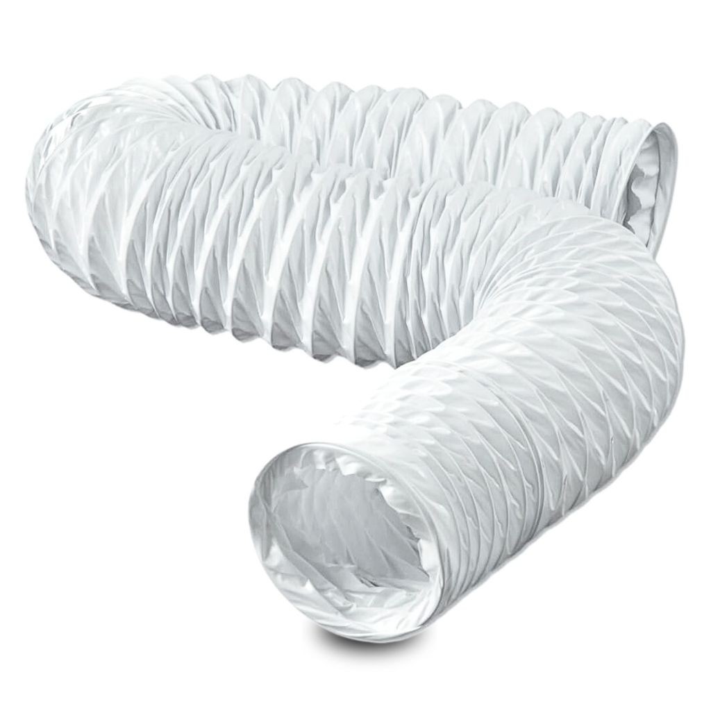 Duto PVC 150mm 5 Metros 6 Polegadas Flexível Ar Condicionado Portátil Maquinas Secadoras Exaustor