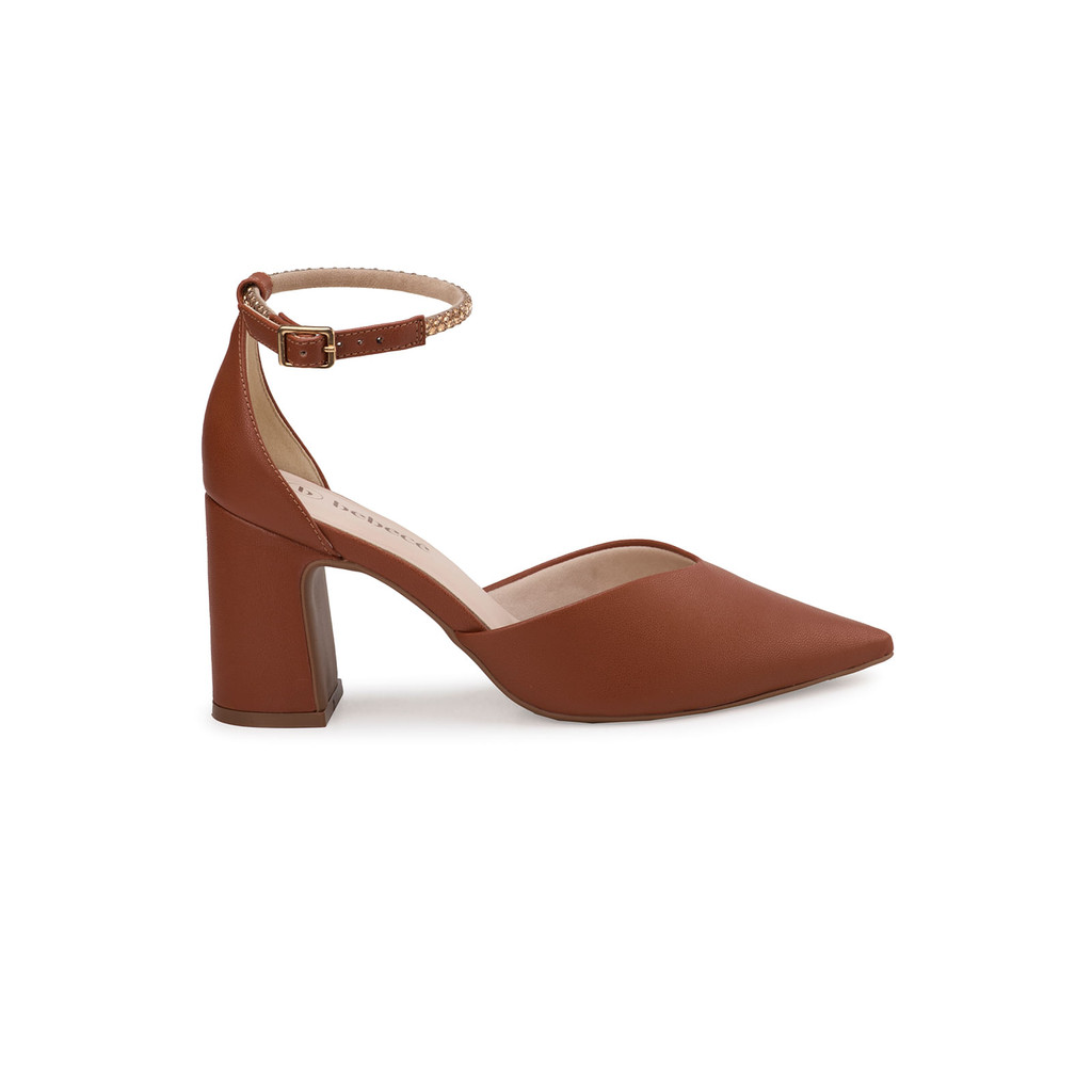 Scarpin Bebecê  Bico Fino Com Tira No Tornozelo - Women Shoes
