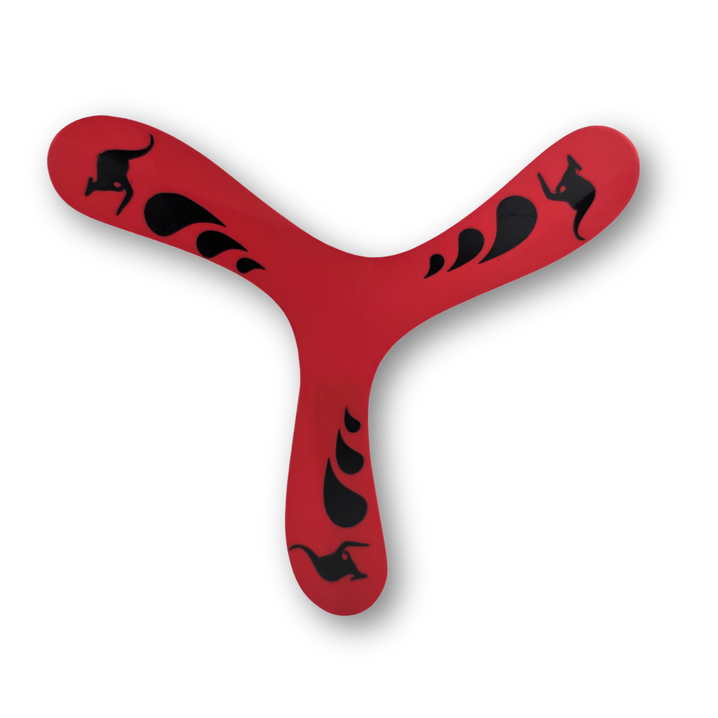 Bumerangue Agile Bahadara Original Fácil de Lançar Boomerang Vermelho