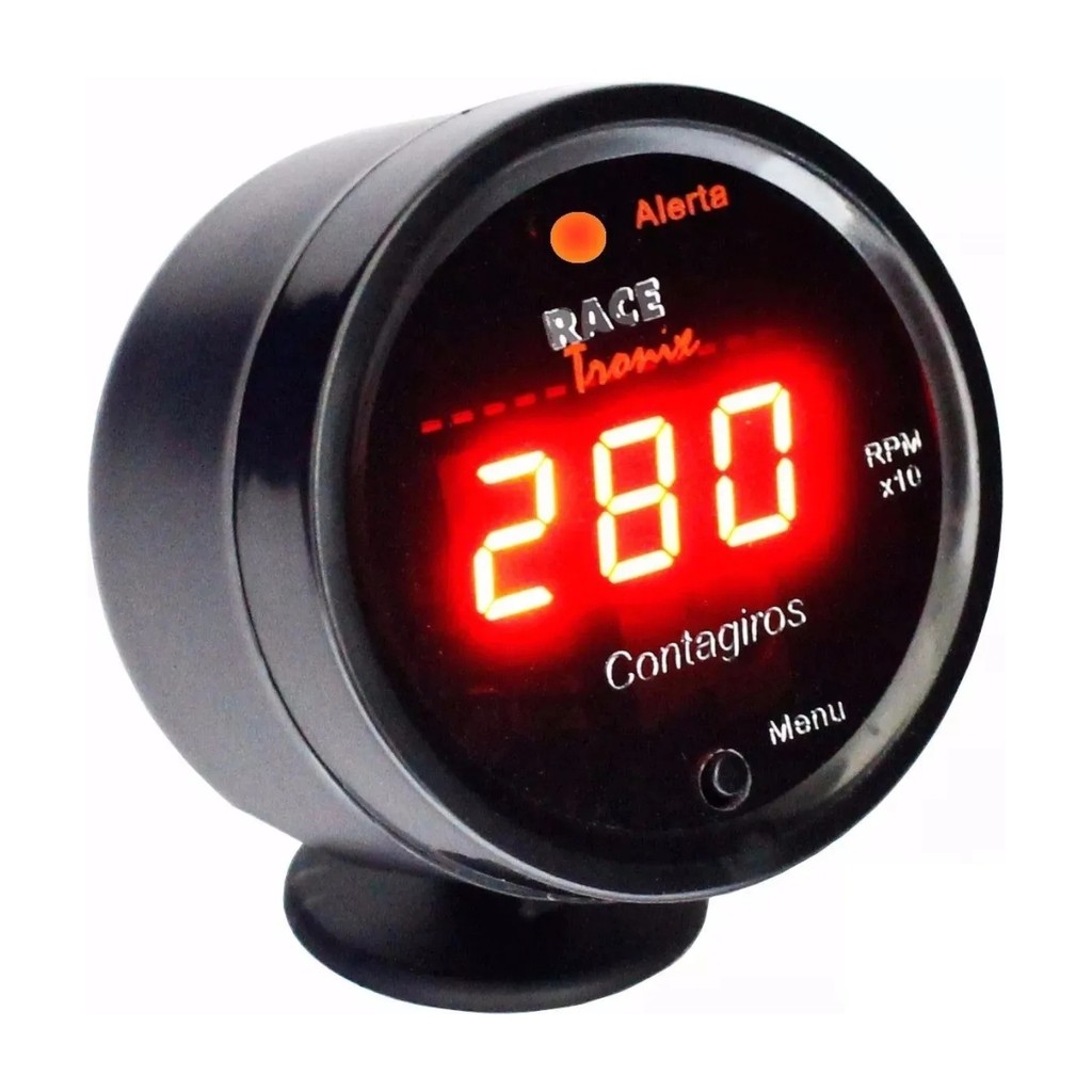 CONTAGIROS DIGITAL DISPLAY VERMELHO + COPO SUPORTE COM FITA DUPLA FACE  ;CG01 ;CS01