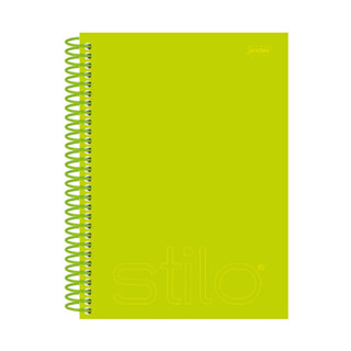 Caderno Cristal 150x210mm 80 Folhas Verde Neon Stilo em Oferta na Shopee