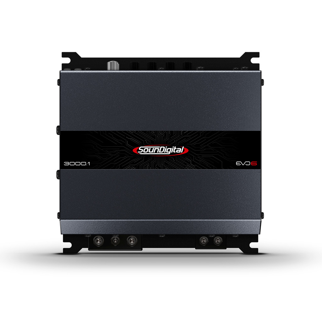 Módulo SounDigital 3000.1 EVO 6 - Amplificador de Som Automotivo 3000W RMS 1 Canal 2 Ohms SD3000.1