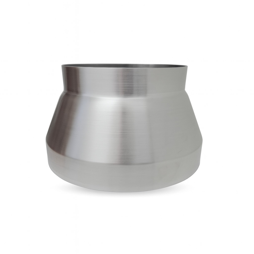 Redutor Adaptador 200x150mm Alumínio para duto tubo exaustão ventilação