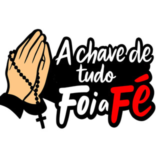 ADESIVO A CHAVE DE TUDO FOI A FÉ 16 CM PARA CARRO MOTO E CAMINHÃO em Oferta na Shopee