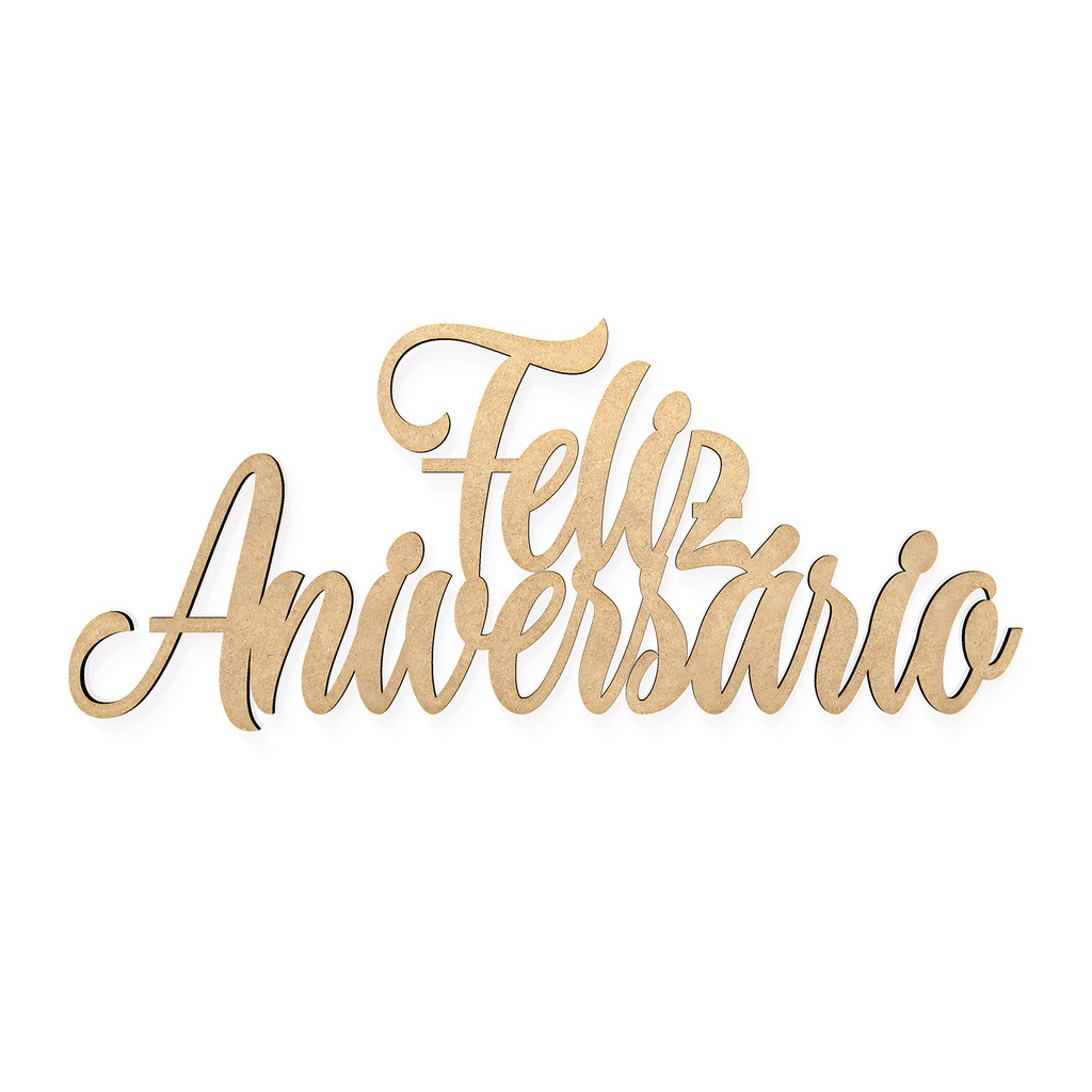 Letra Feliz Aniversário MDF para Festa - Para Painel, Parede