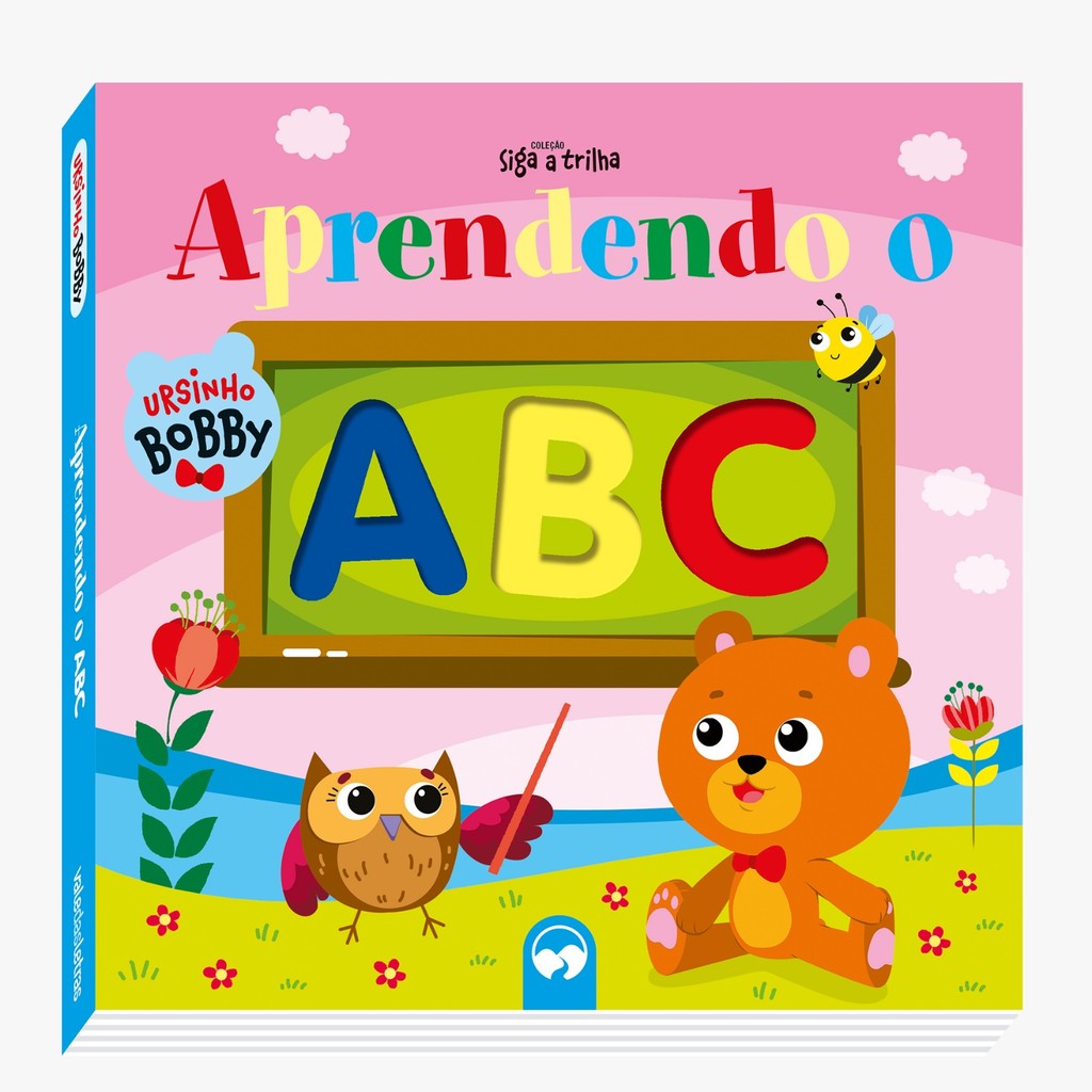 Livro Educativo Aprendendo O ABC Bebe Livrinho Infantil Coleção Siga a Trilha Brinquedos Coordenação