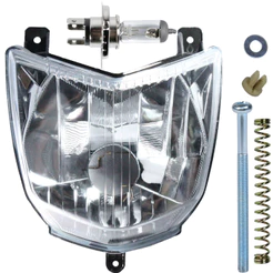Bloco globo optico farol XTZ250 Lander 2007 a 2018 com lâmpada parafuso regulagem