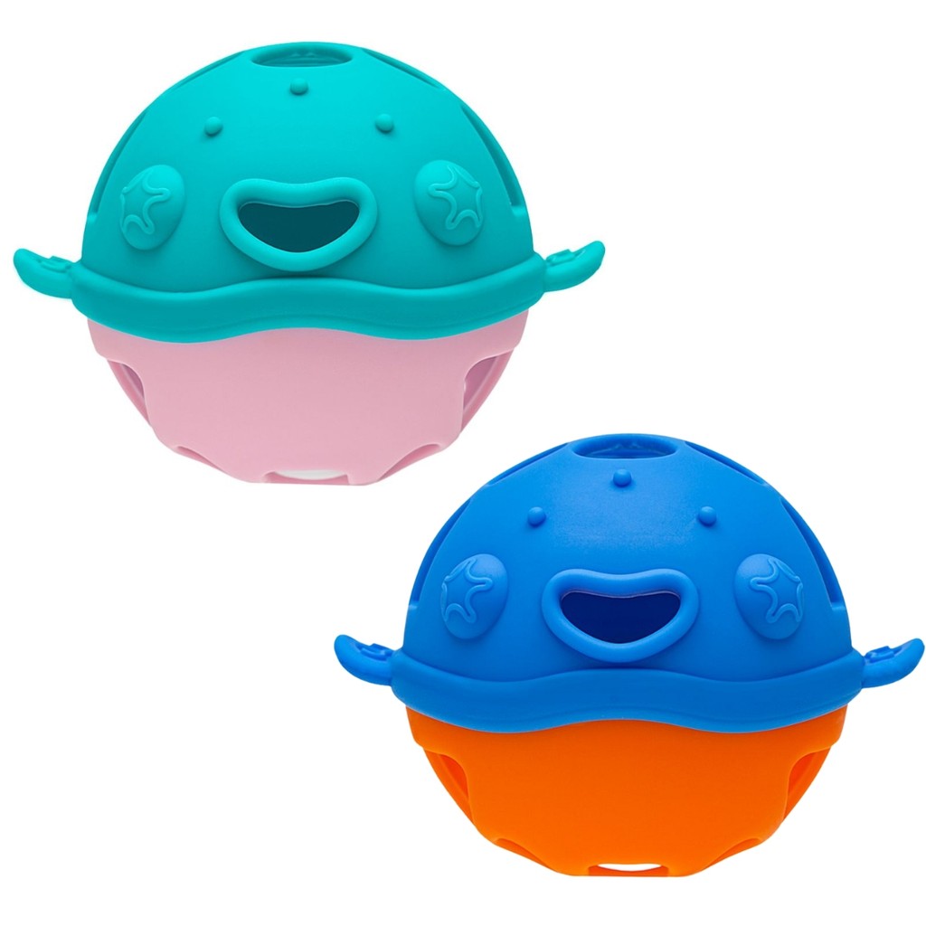 Mordedor Com Chocalho Baleia Em Silicone Super Macio Buba - Mom & Baby