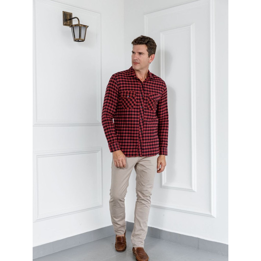 Camisa Flanelada Flanela Xadrez Conforto e Estilo Incomparáveis