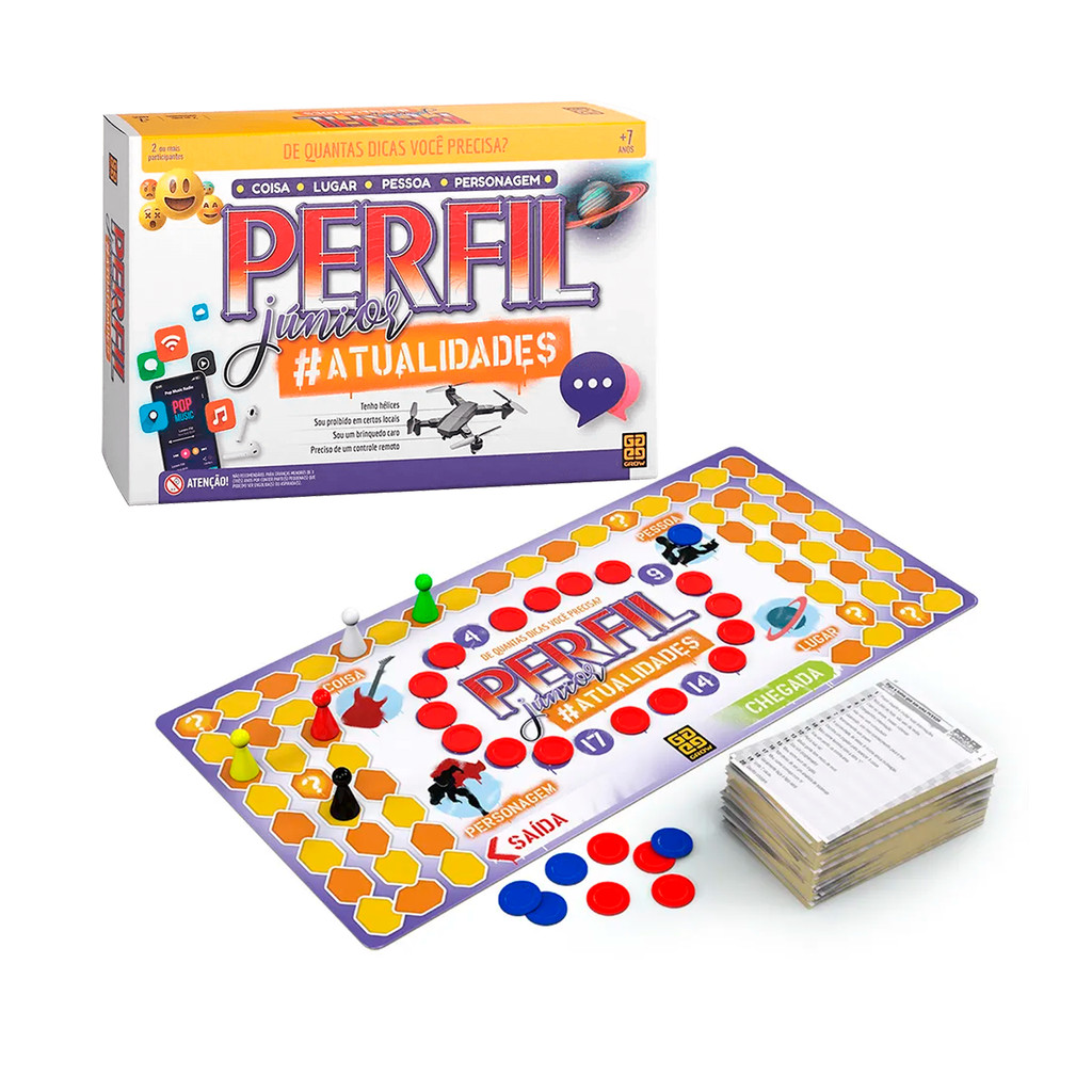 Jogo De Tabuleiro Perfil Junior Atualidades Grow Jogo Mesa