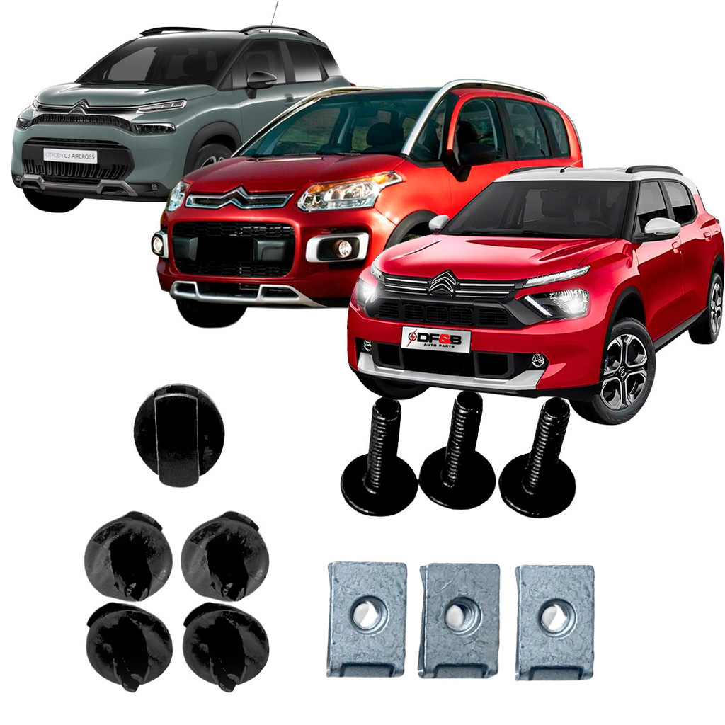 kit 11 presilhas parabarro c3 aircross 2011 2012 2013 2014 2015 a 2020