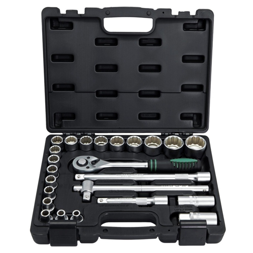 Jogo de soquete estriado de 8 a 32 mm 1/2" c/ 24 PÇS Stels - Home & Living