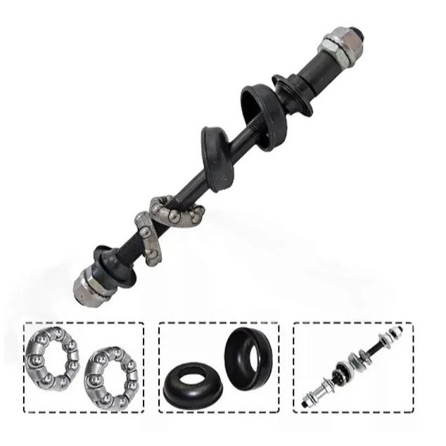 Eixo Traseiro Bicicleta Aro 26 29 20 Esferado 175mm Completo c Caixas + Colar em Oferta na Shopee