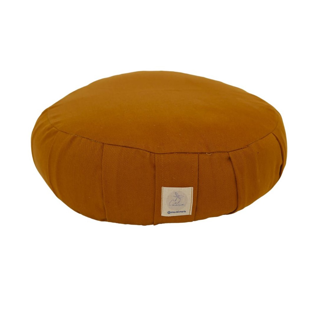 Imagem Almofada Zafu Calmaria Meditação Caramelo