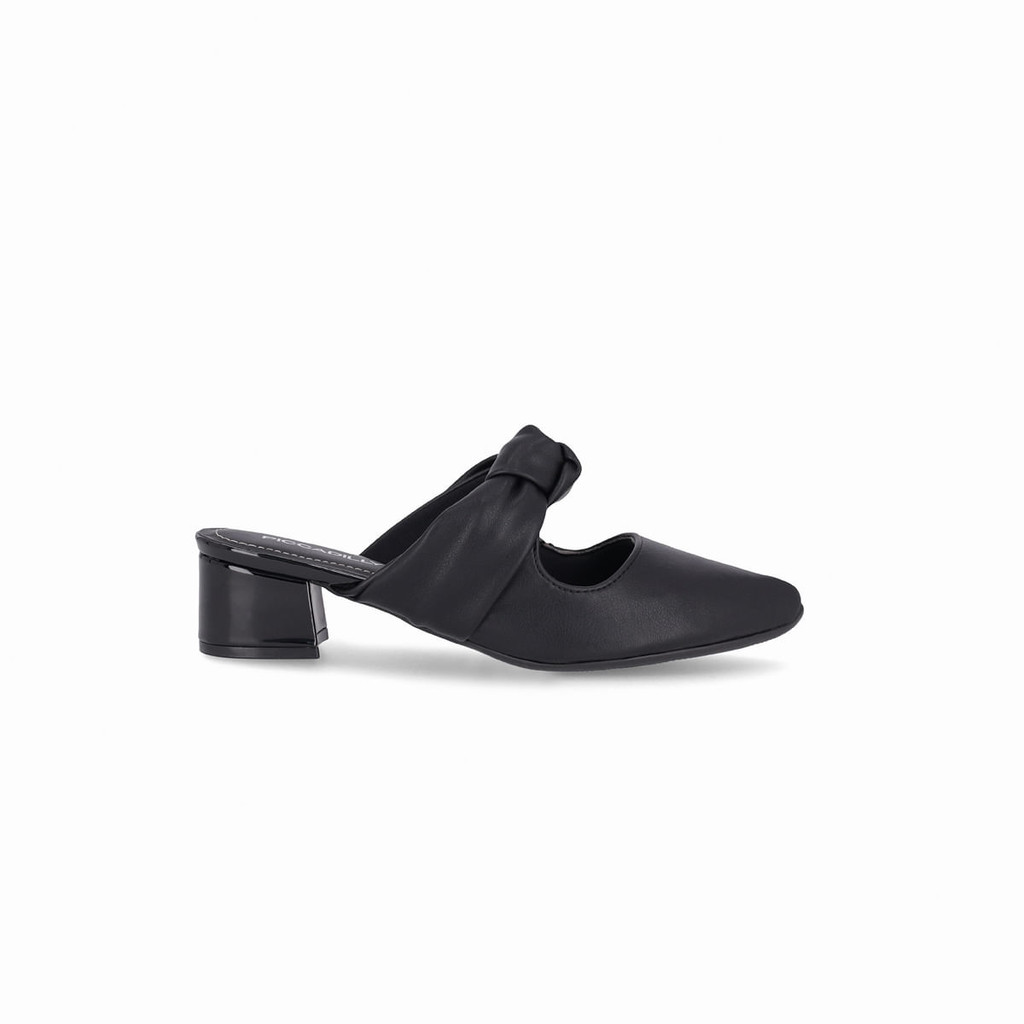 Mule Taci Salto Médio Preto - Women Shoes