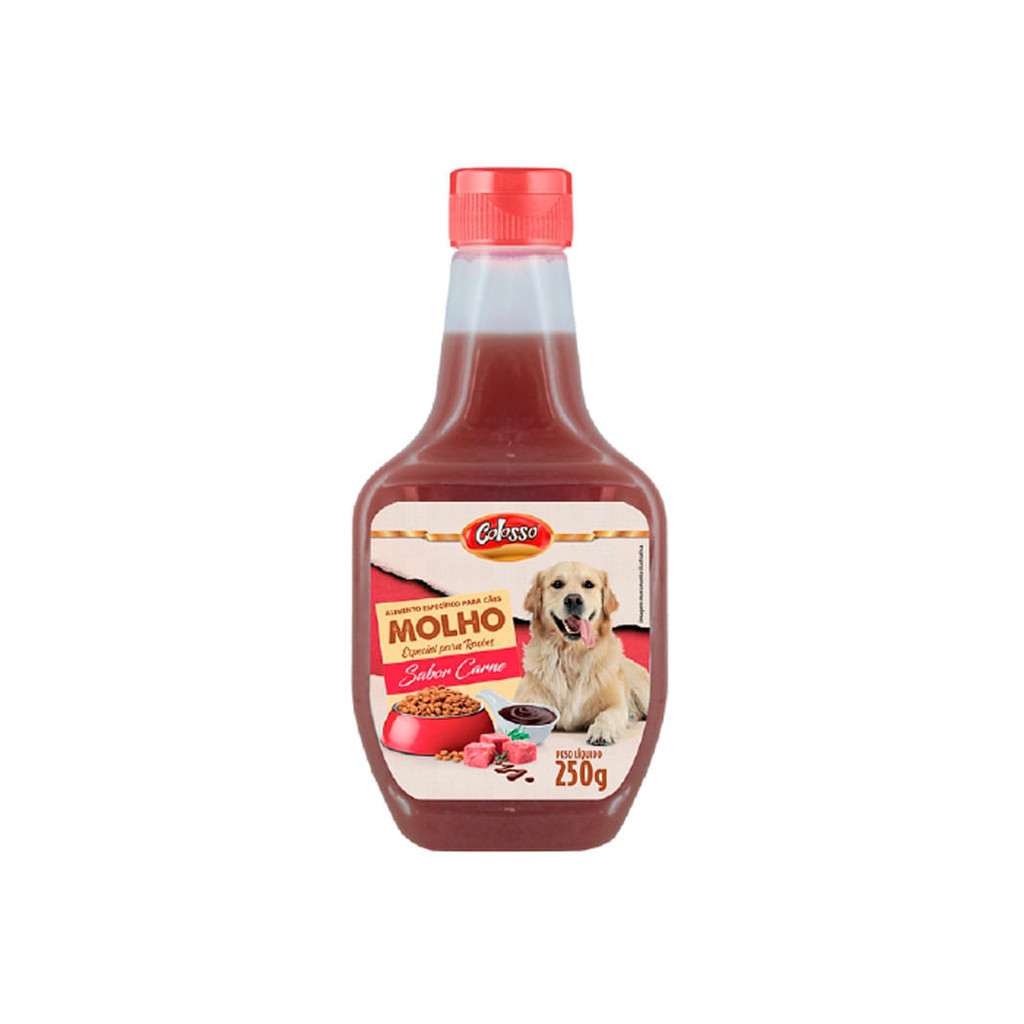 Molho Especial para Ração de Cachorro Colosso Sabor Carne 250g - Pets