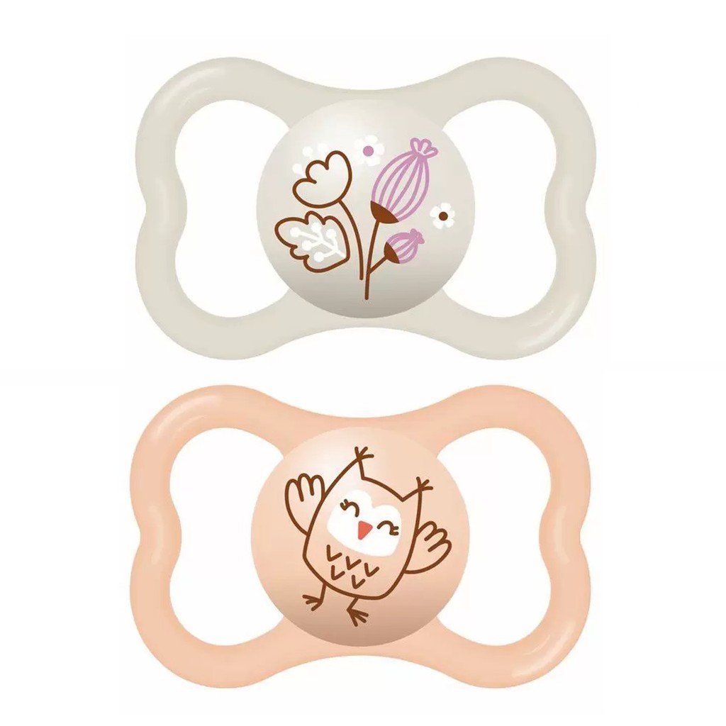 Kit 2 Chupetas Bico de Silicone Air 16m+  Neutra – MAM em Oferta na Shopee
